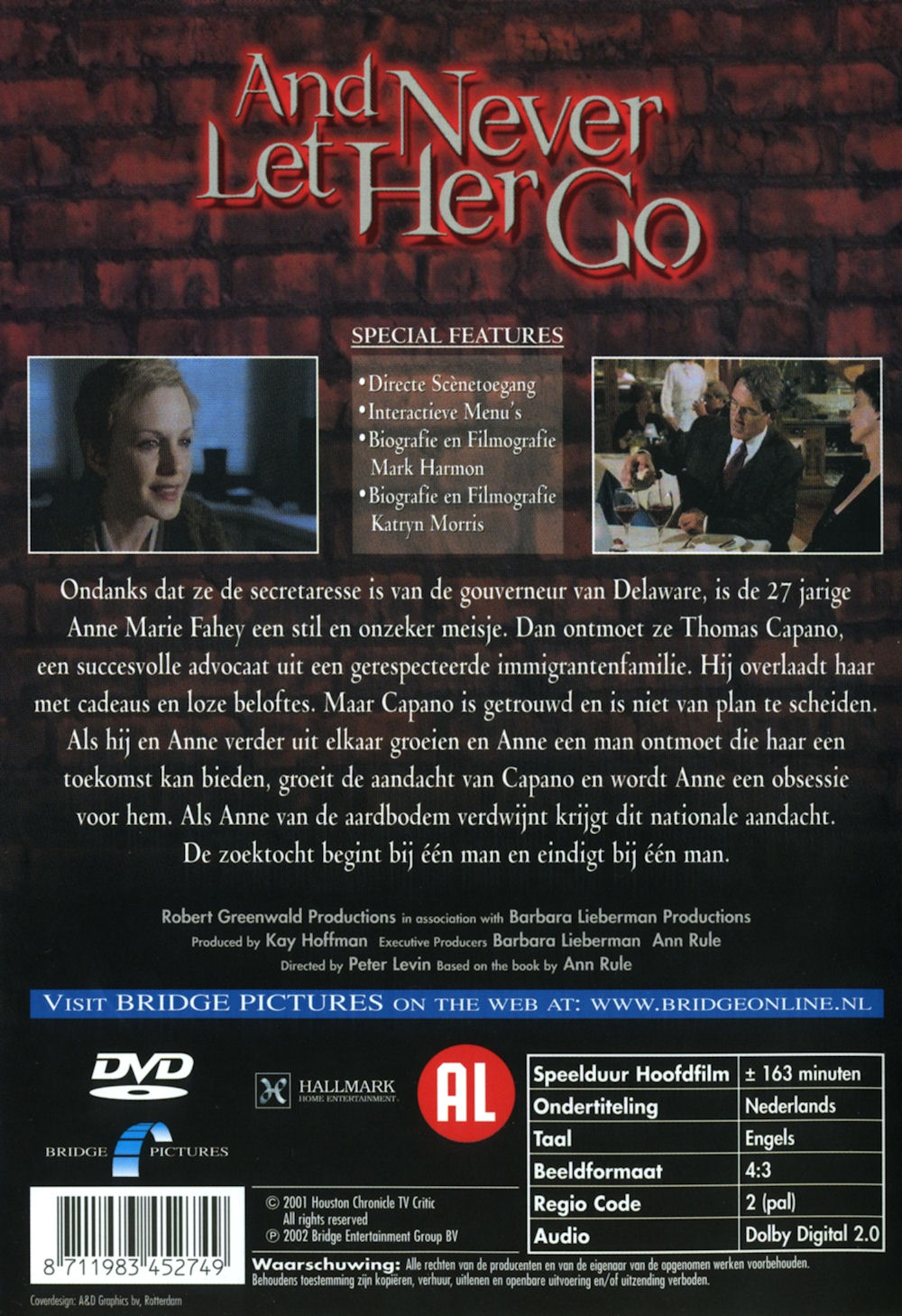 And Never Let Her Go - DVD Cover - Back
Keywords: media_cover