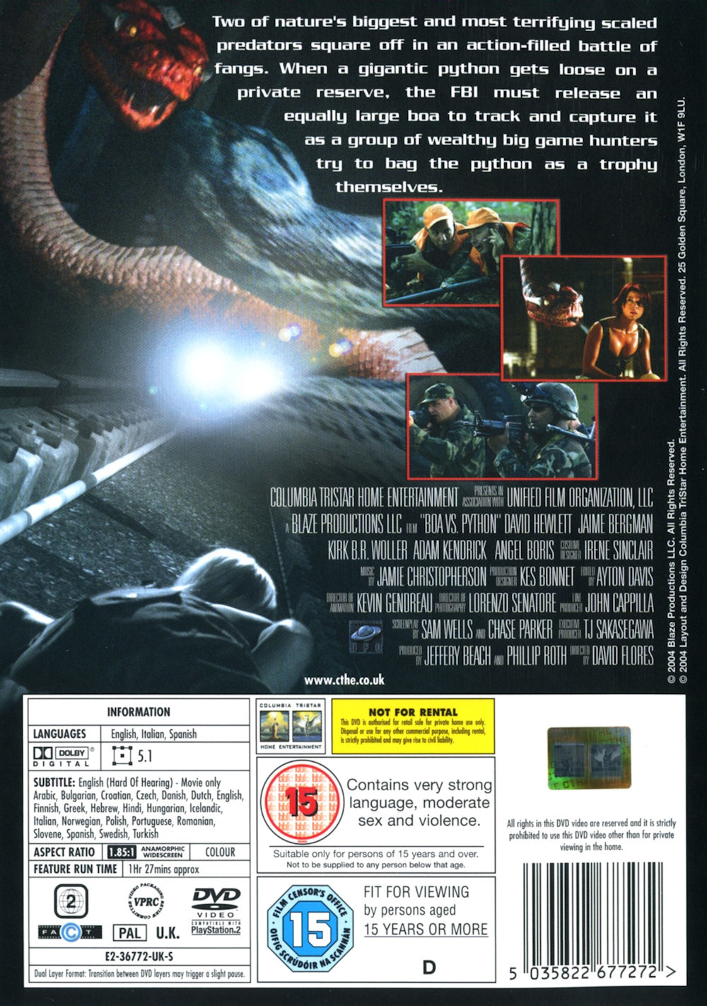 Boa vs Python - DVD Cover - Back
Keywords: media_cover