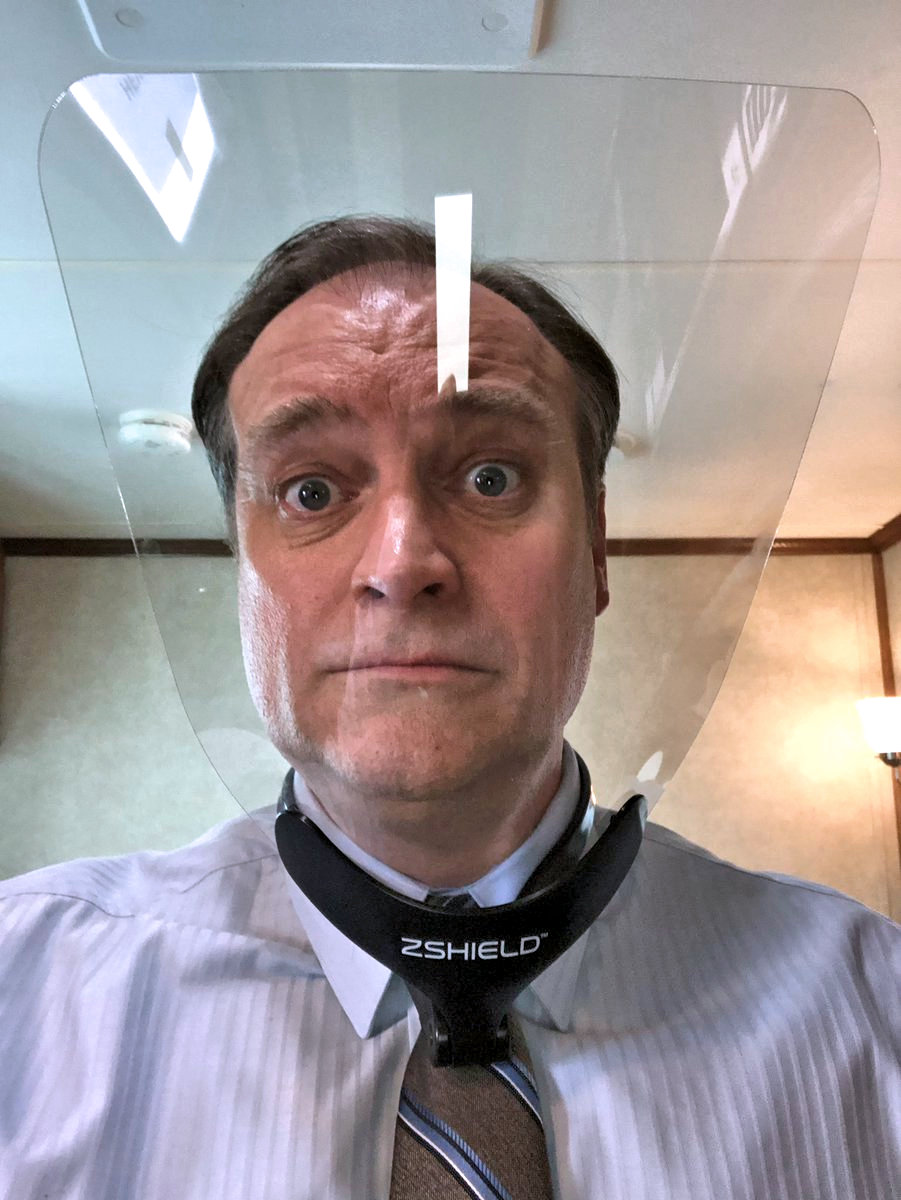 David Hewlett masked - COVID 2019-20
