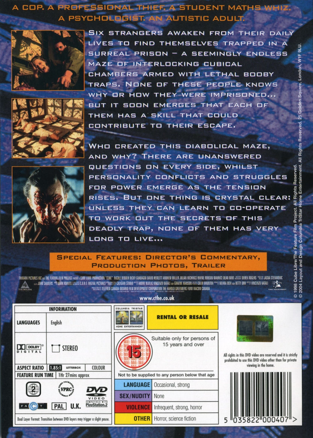 Cube - DVD Cover - Back
Keywords: media_cover;cube_media