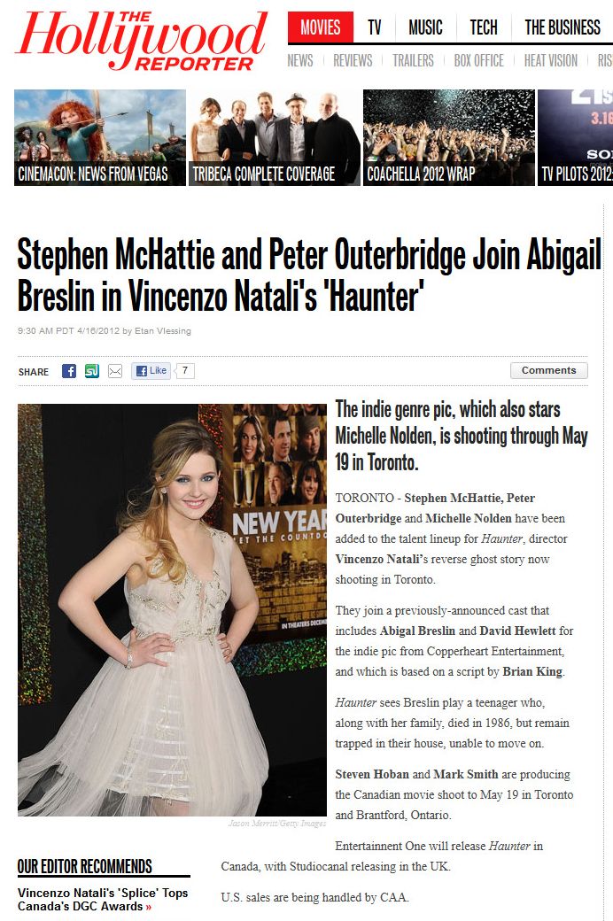 The Hollywood Reporter - 16 April 2012
Keywords: haunter_media;media_review