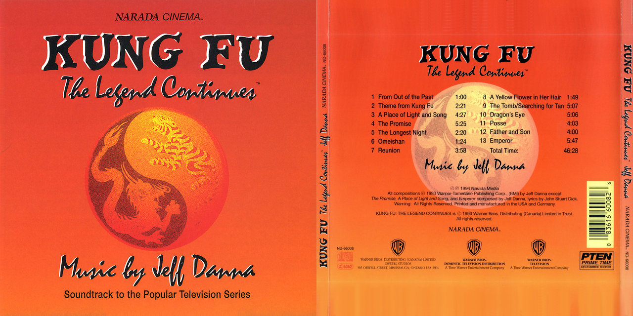 Kung Fu - The Legend Continues - Soundtrack cover
Music by Jeff Danna
Keywords: kung_fu_tlc_media;media_cover