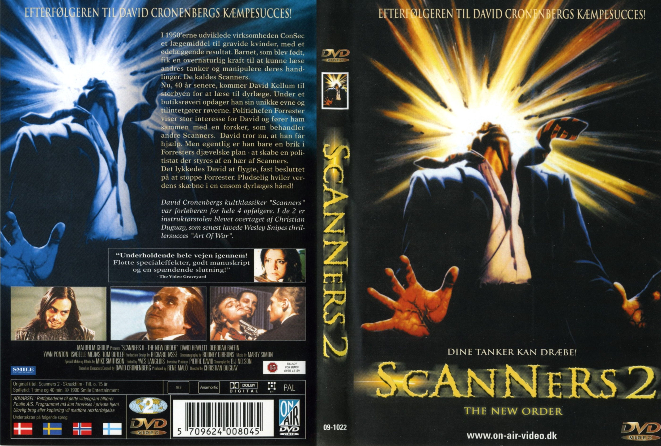 Scanners 2 - DVD Cover - Scandanavian Version
Keywords: scanners_media;media_cover