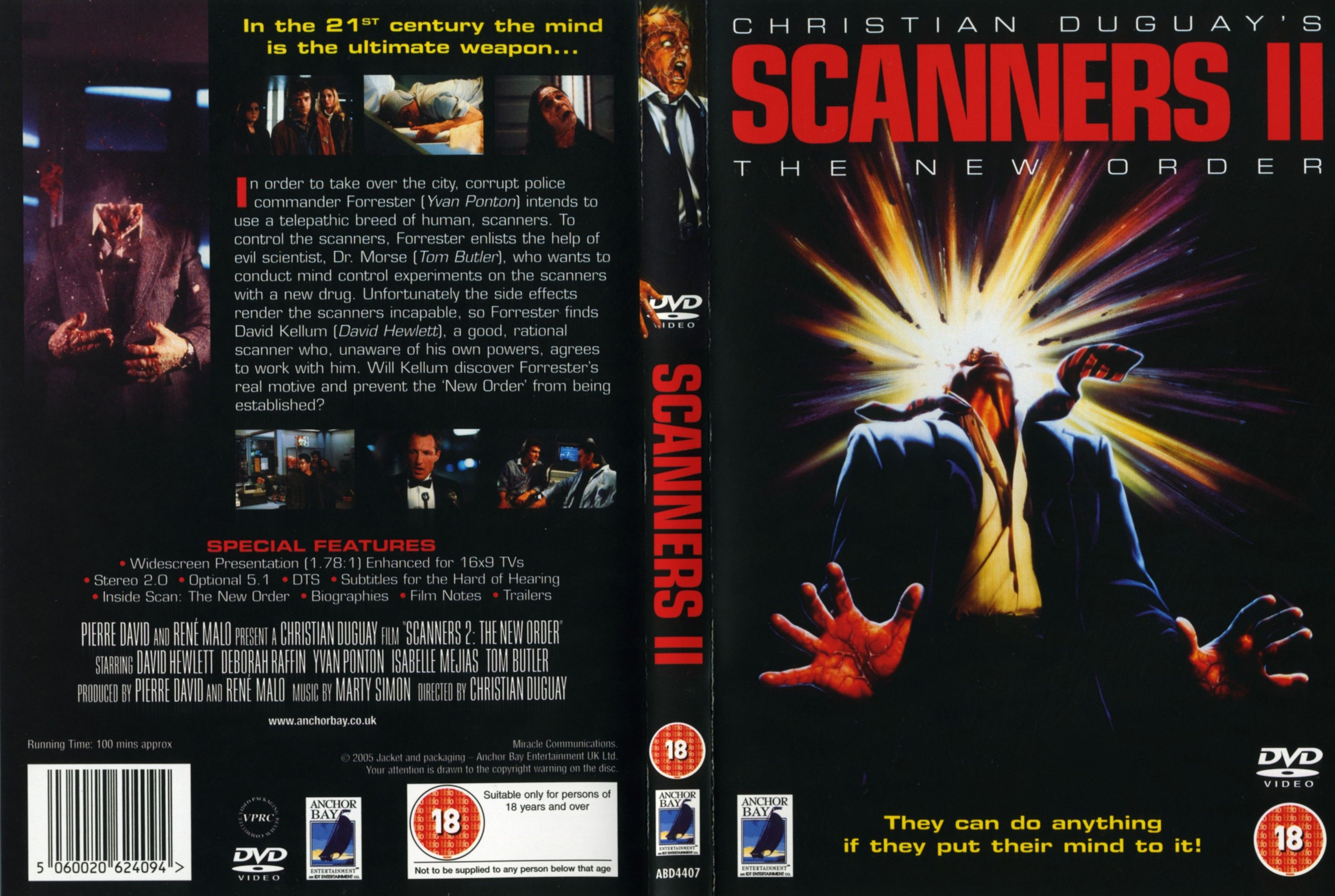 Scanners 2 - DVD Cover - UK Version
Keywords: scanners_media;media_cover