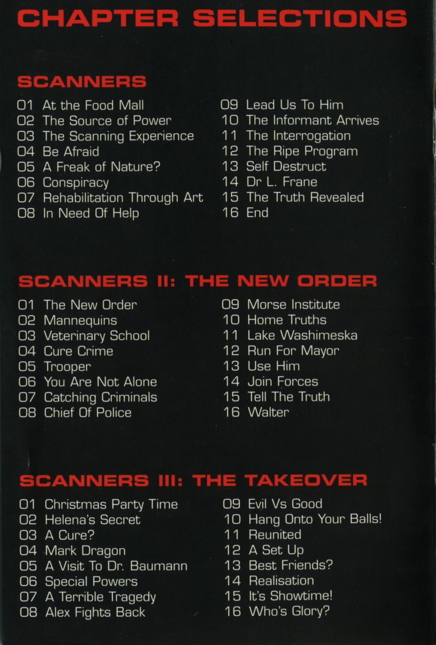 Scanners Boxset - DVD Booklet - PAGE 6
Keywords: scanners_media;media_promo