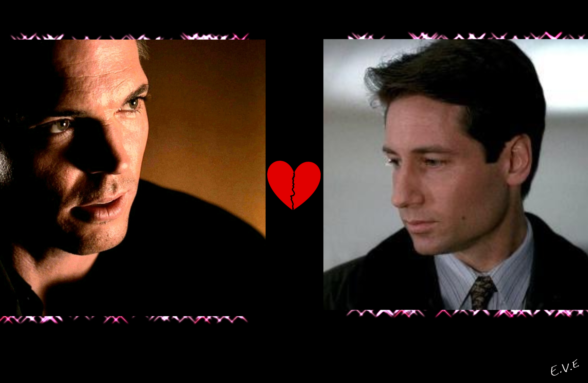 Krycek and Mulder wallpaper by Eve
Keywords: xfiles_art;xfiles_wpr