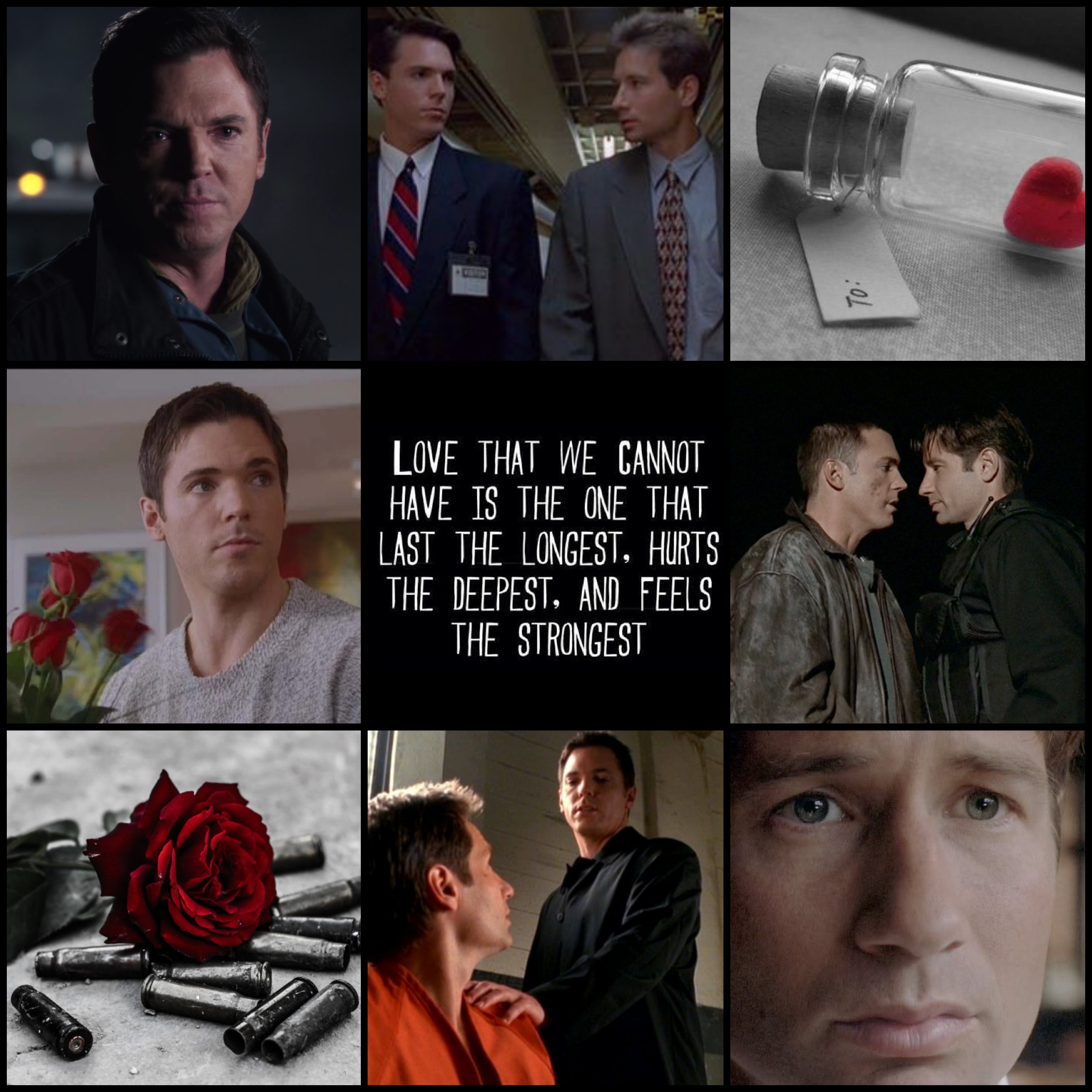 Love That We Cannot Have - Mulder-Krycek collage by Eve
Keywords: xfiles_art