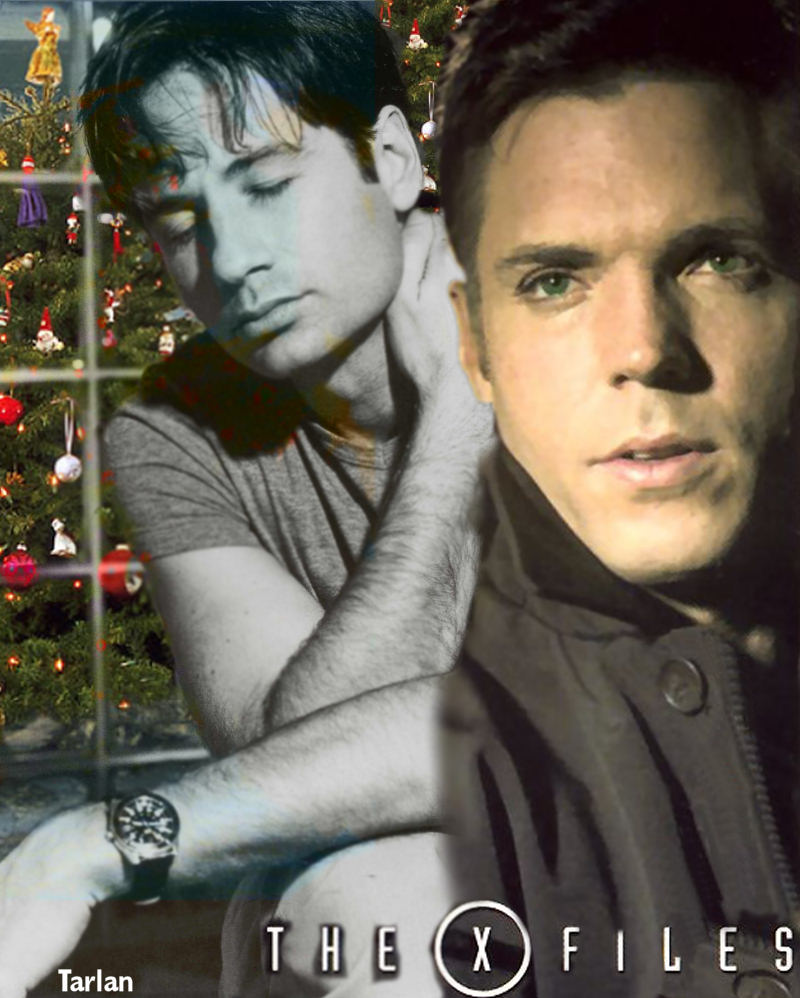 Christmas - Mulder and Krycek by Tarlan
Keywords: xfiles_art