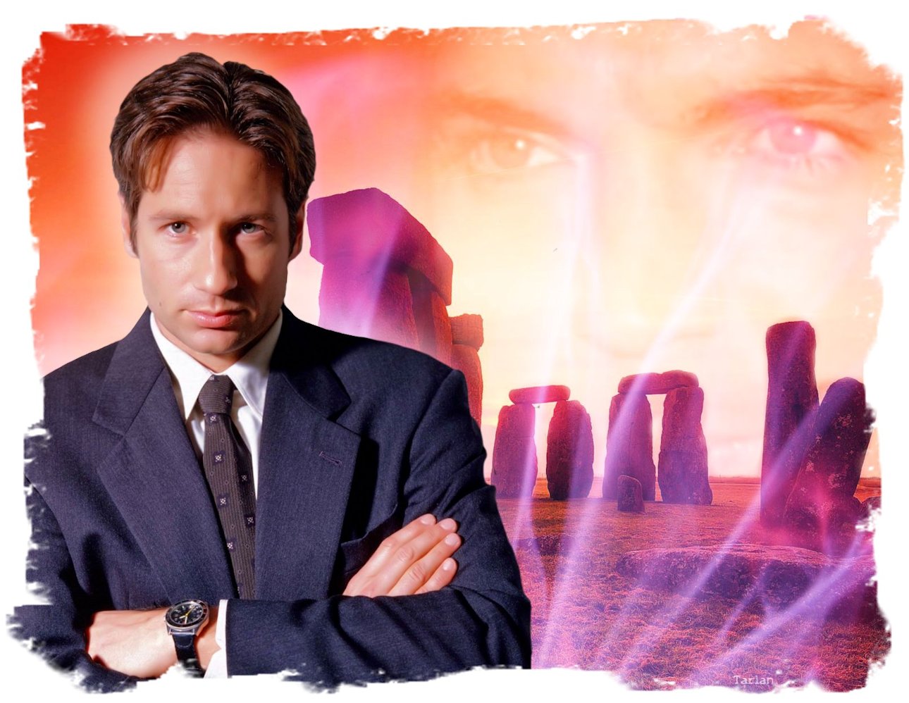 Stonehenge - Fox Mulder - The X-Files by Tarlan
Created for Nick Lea Christmas eZine 2012
Keywords: xfiles_art;xfiles_wpr