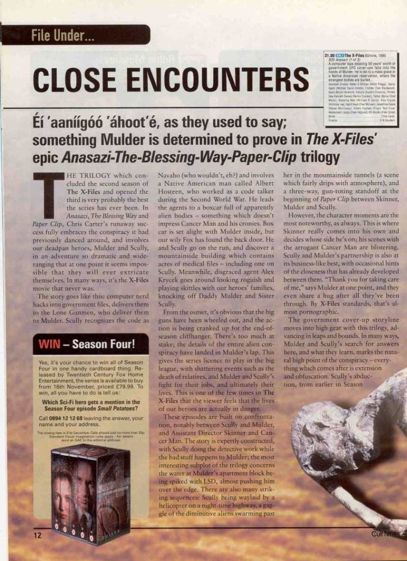 Cult Times 39 - December 1998 - File Under... Close Encounters - Page 01
