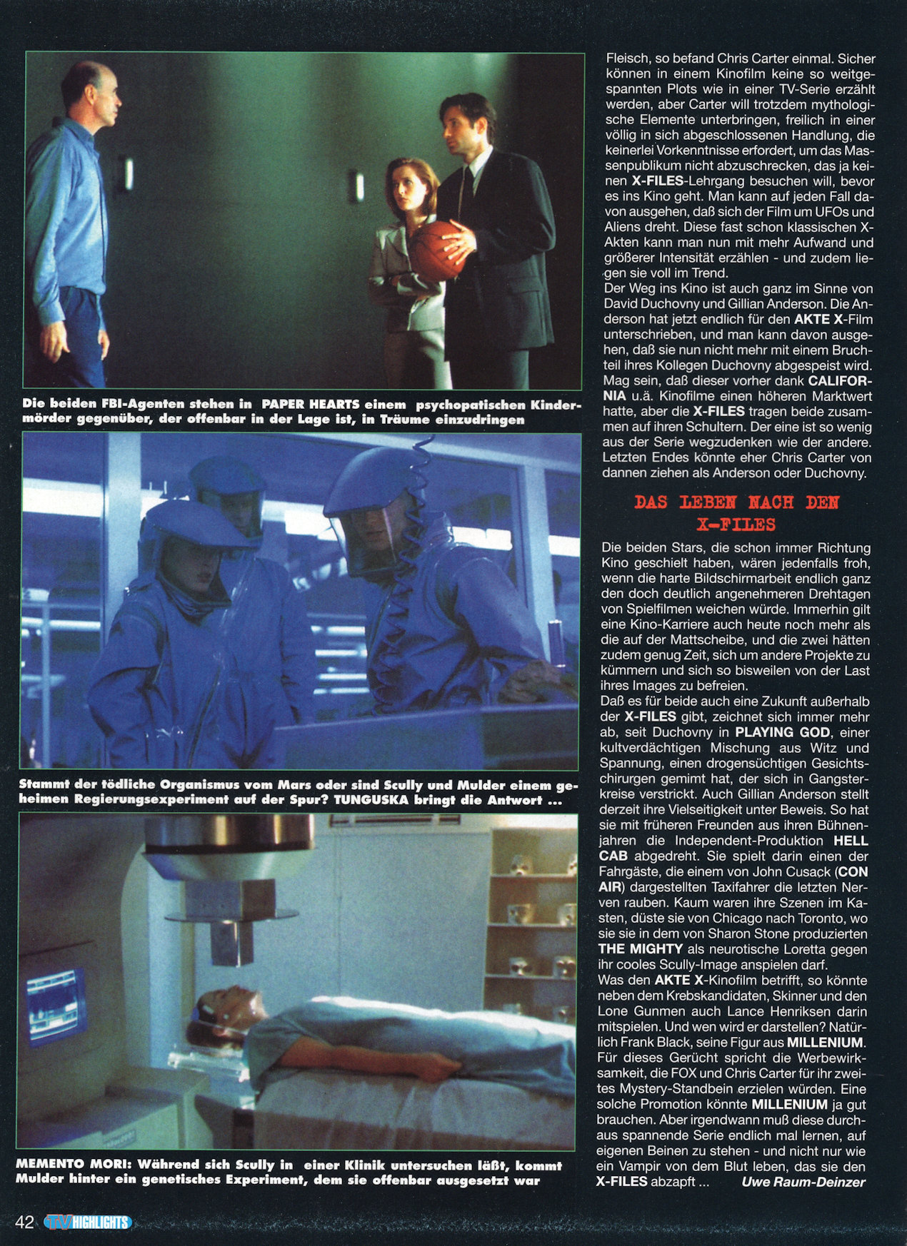 TV Highlights AUG 1997 - Eine Erschreckende Zukunft - Page 12
Keywords: xfiles_media
