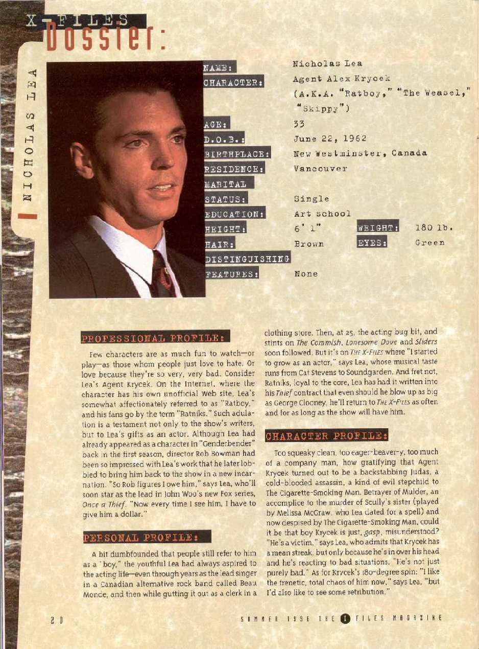 The X-Files Summer Magazine 1998
